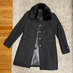 JCrew Melton Wool Petite Coat - Like New